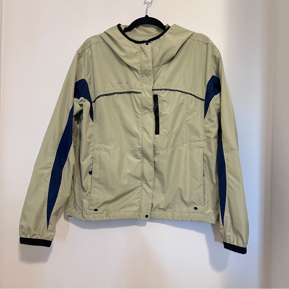 Columbia Light Green Hooded Jacket